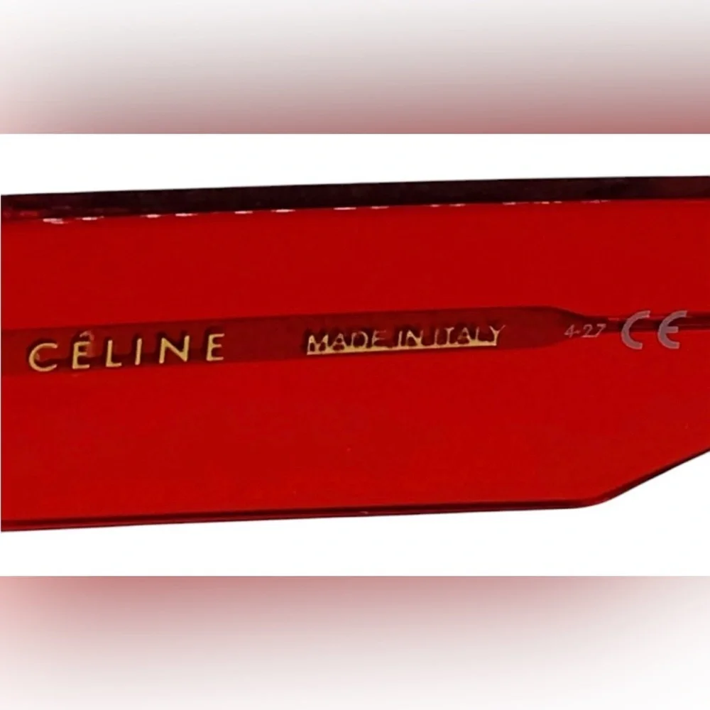 Authentic Celine Shield Sunglasses w/ Box + Dust Cover Bag - Picture 6 of 7